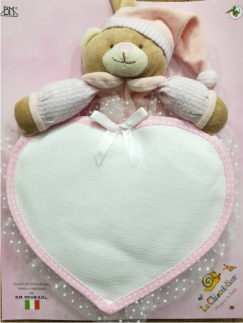 Coccarda nascita per Bambina da 20 x 35 cm, rosa, con pergamena
